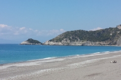 Spiaggia a mezzogiorno del 25 aprile 2017