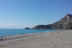 Spiaggia nel primo pomeriggio del 25 aprile 2017